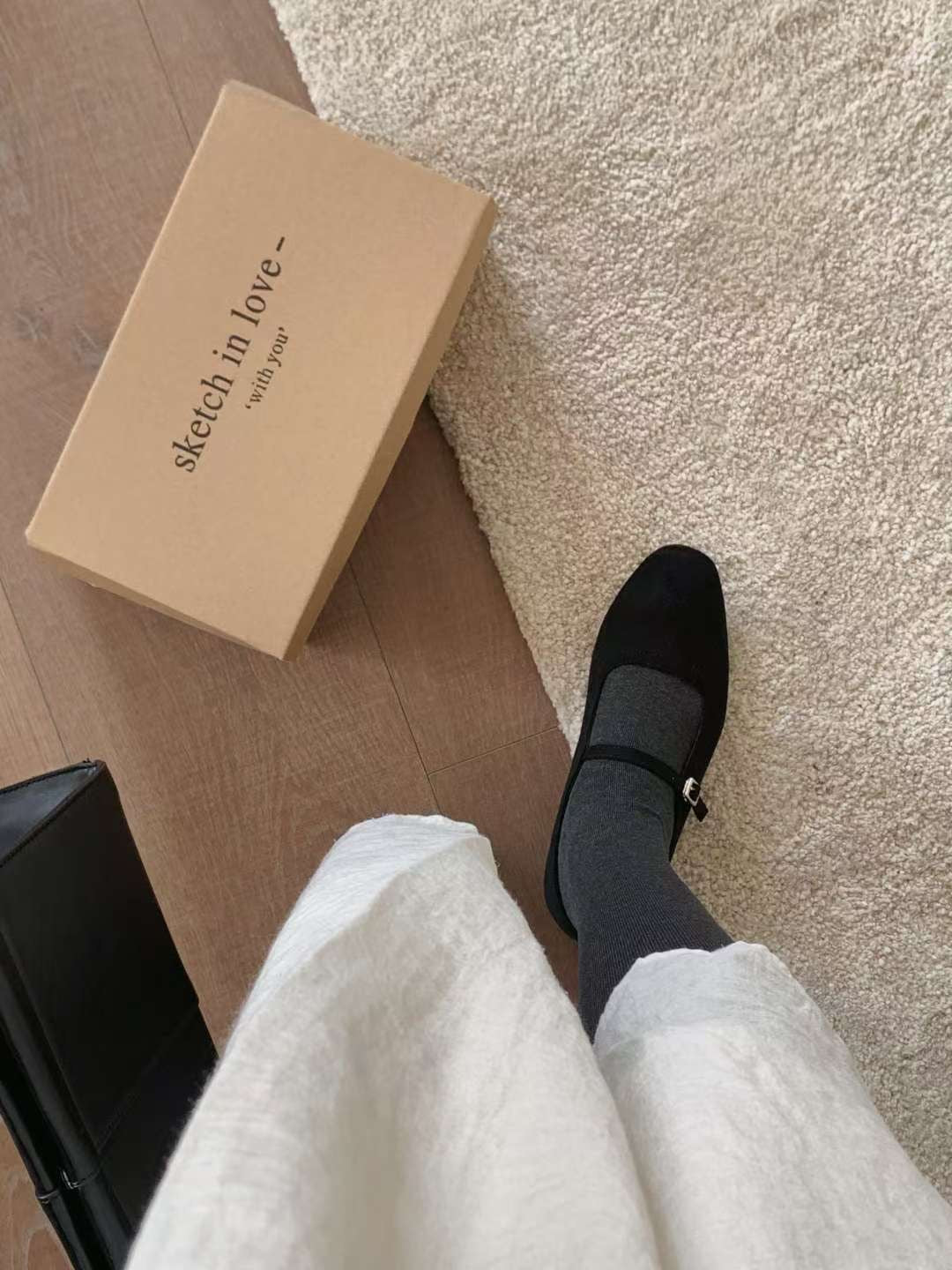 秋冬麂皮Mary Jane