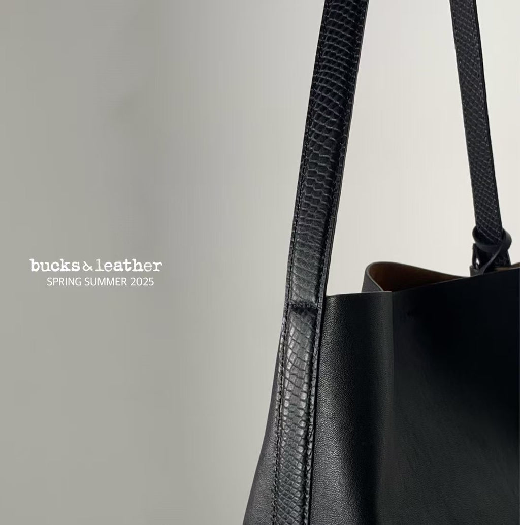 Bucks&Leather 簡約水桶袋