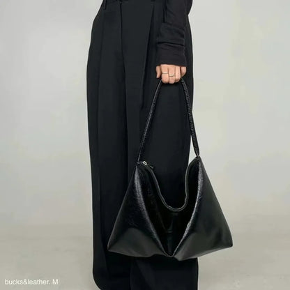 Bucks&Leather #166 慵懶垂墜Shoulder Bag (M)