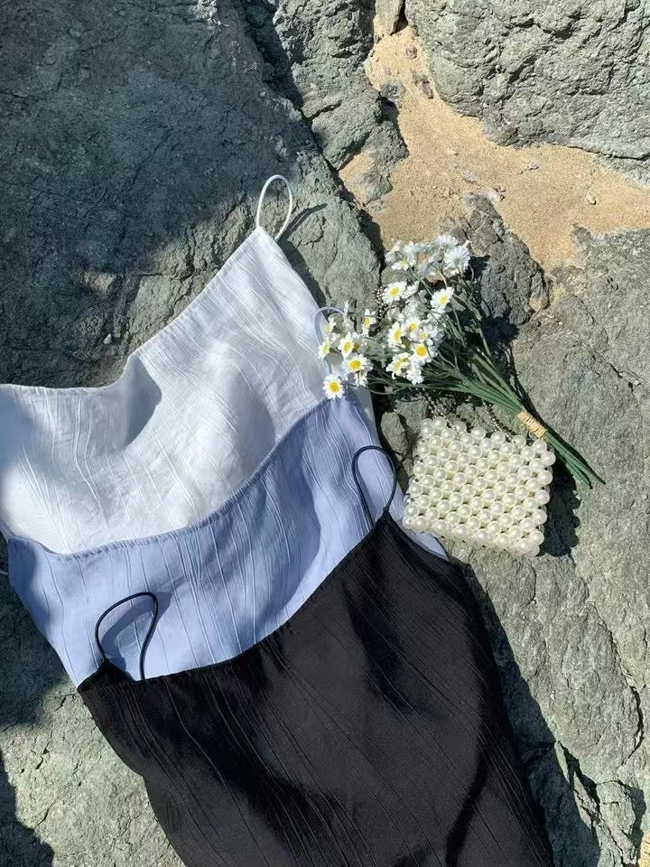 <渡假風> 後綁蝴蝶結背心
