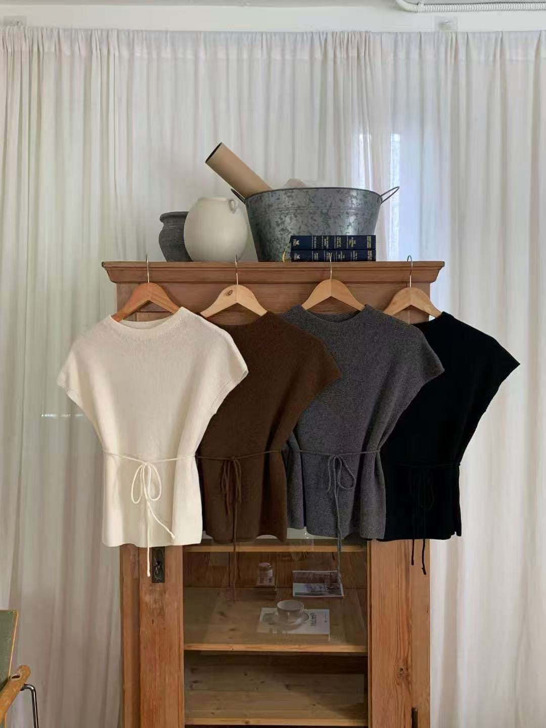 <Premium Wool> 無肩線羊毛上衣