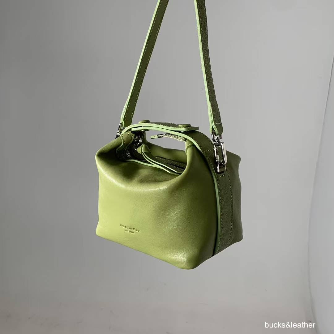 Bucks&Leather 雙扣便當袋