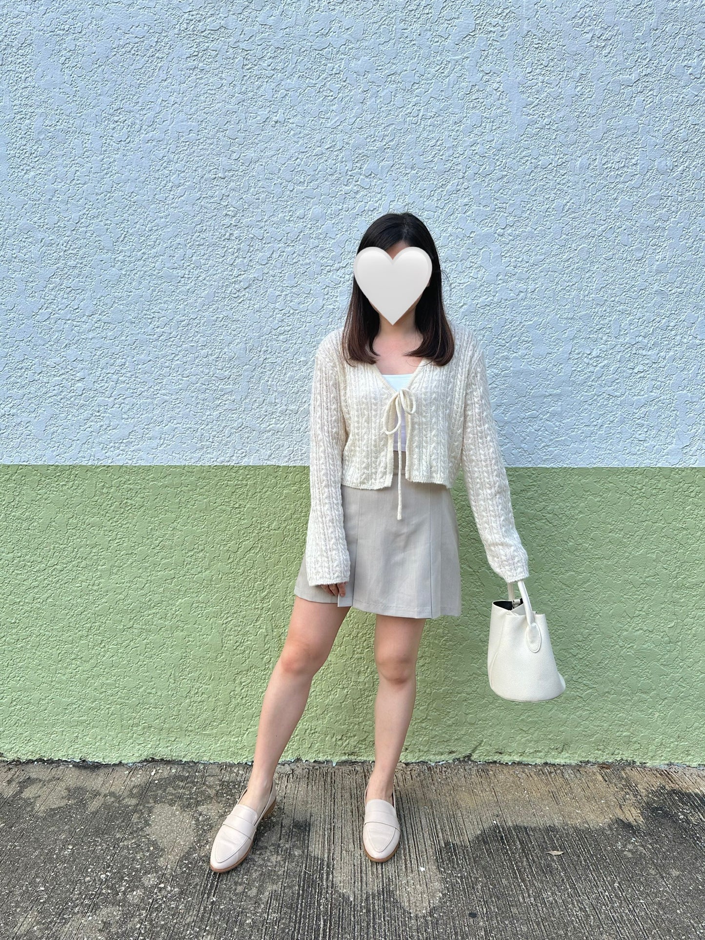 麻花蝴蝶結外套