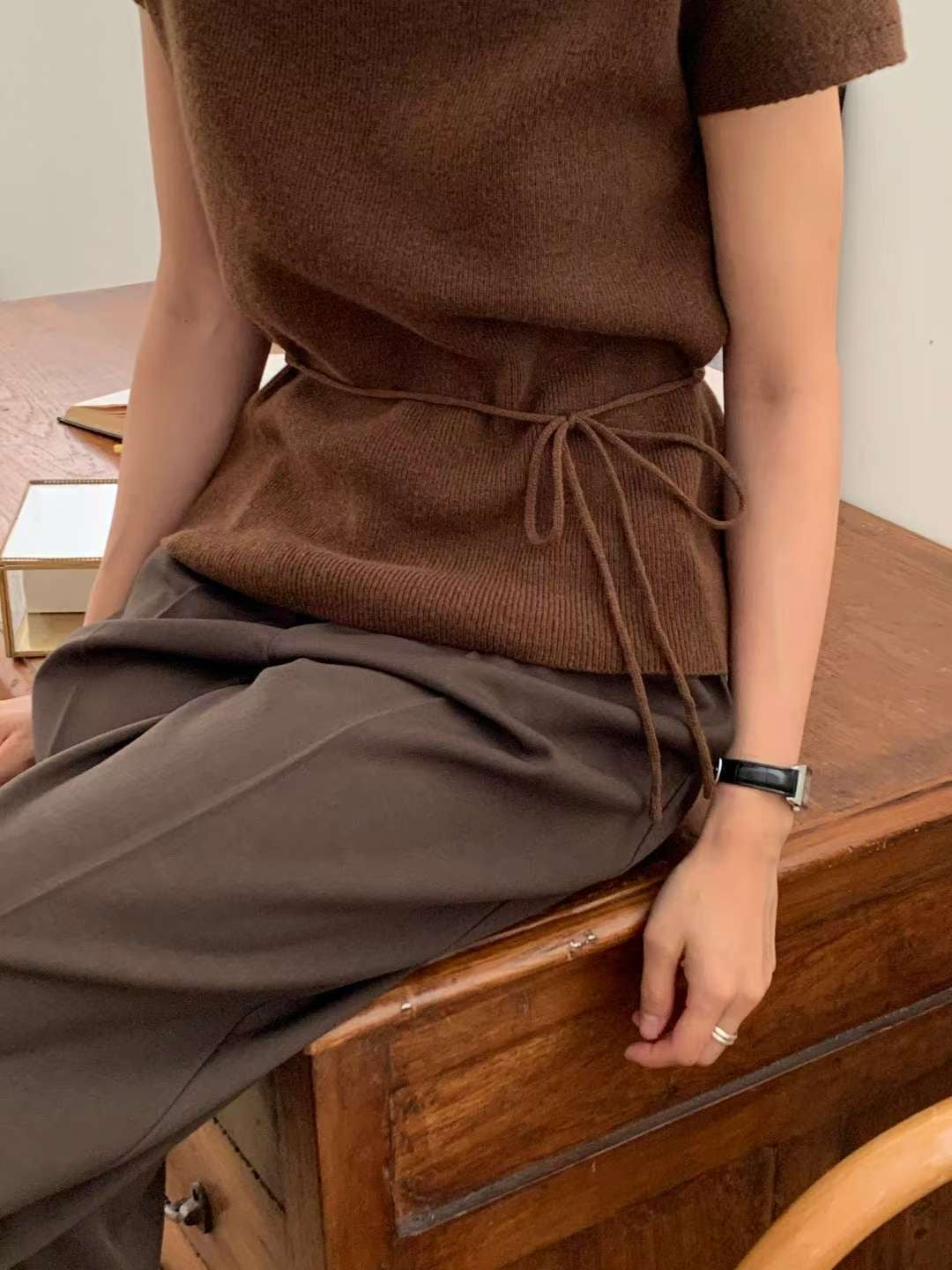 <Premium Wool> 無肩線羊毛上衣