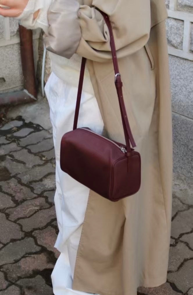 牛皮x尼龍枕頭包