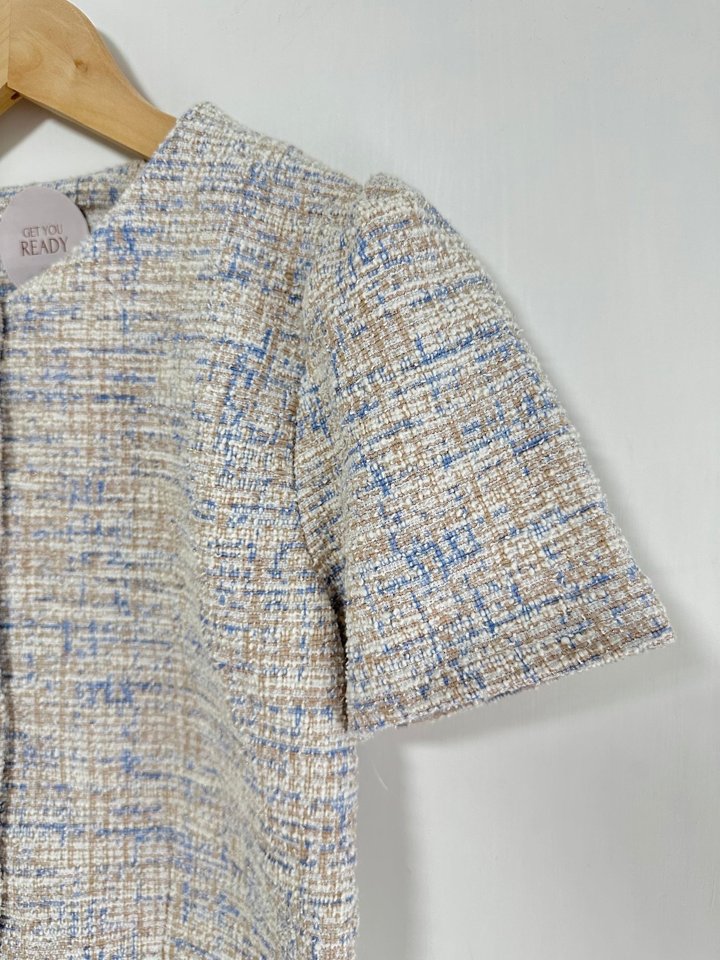 混色金線Tweed Top