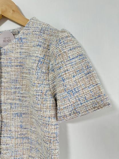 混色金線Tweed Top