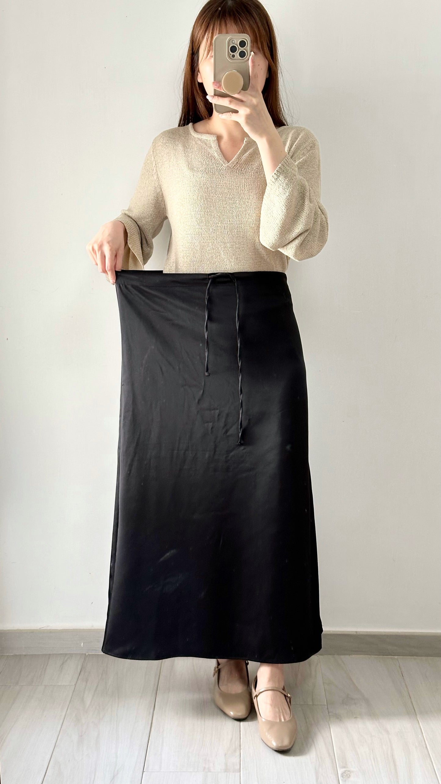 不挑身材的緞面裙