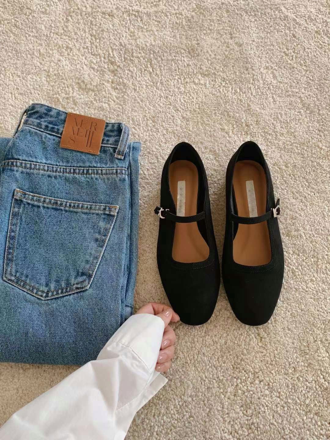 秋冬麂皮Mary Jane