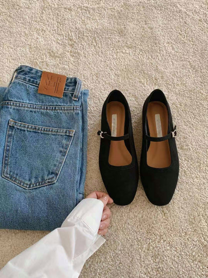 秋冬麂皮Mary Jane