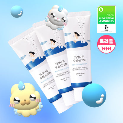 （單支裝）Round Lab 白樺樹保濕防曬霜 SPF50 PA++++