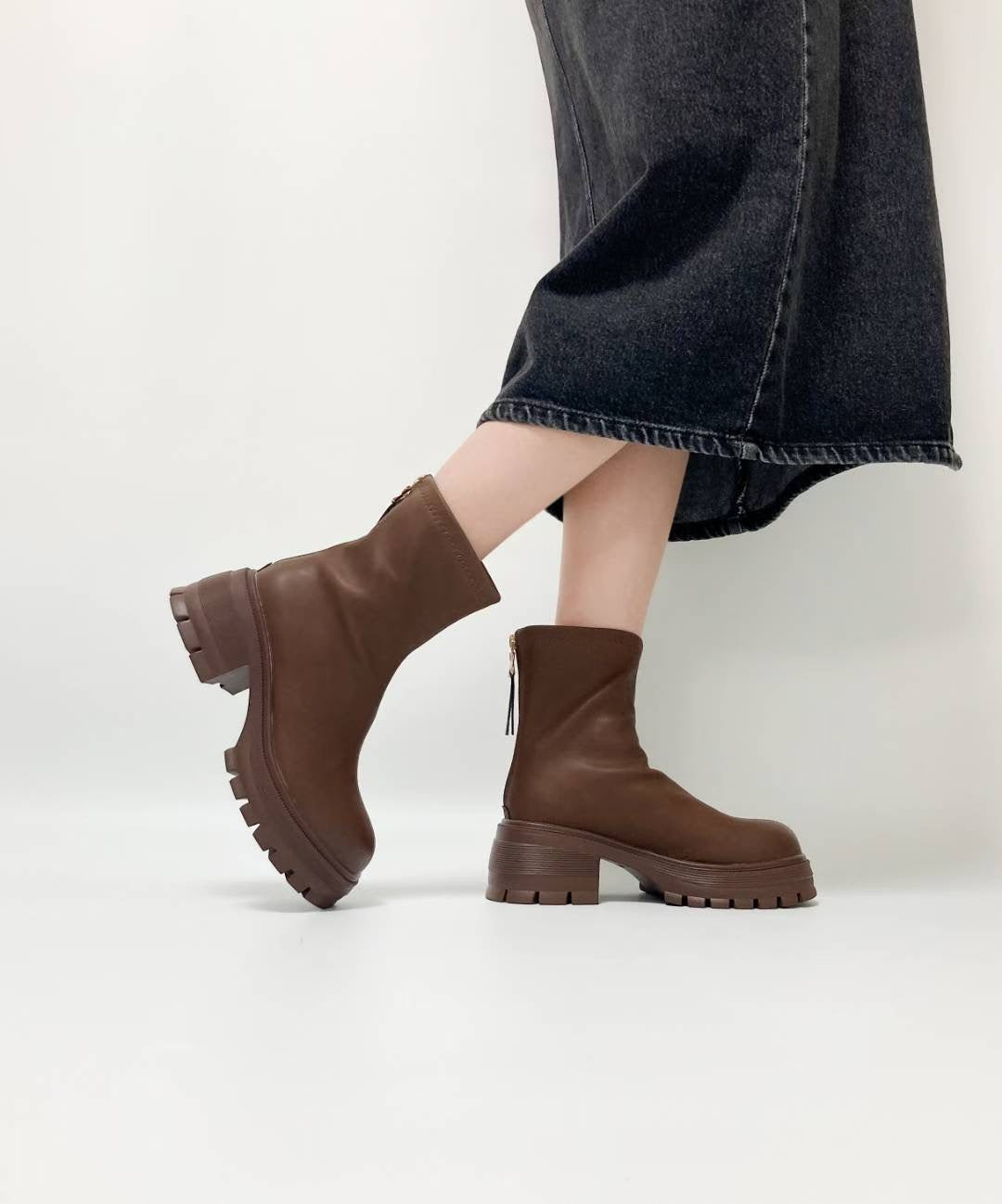 厚底中線短Boot
