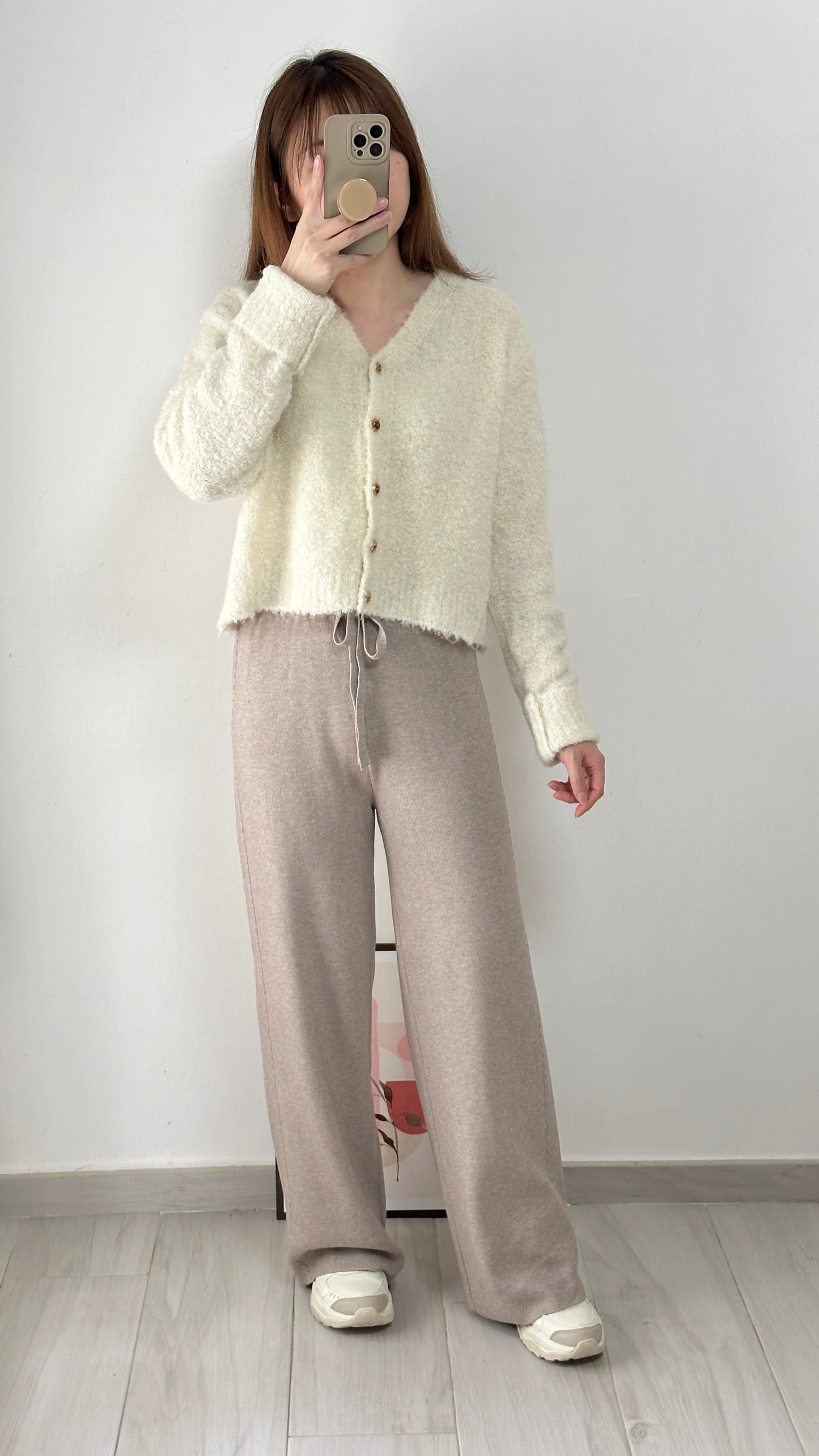 <睡褲級舒適>麻花針織褲