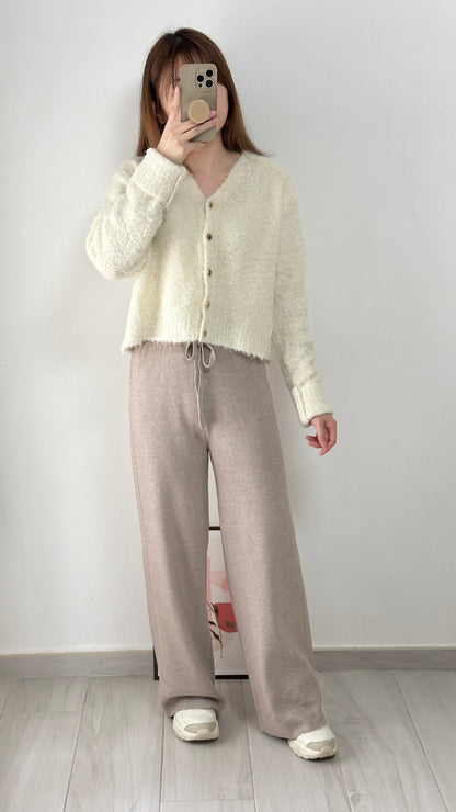 <睡褲級舒適>麻花針織褲