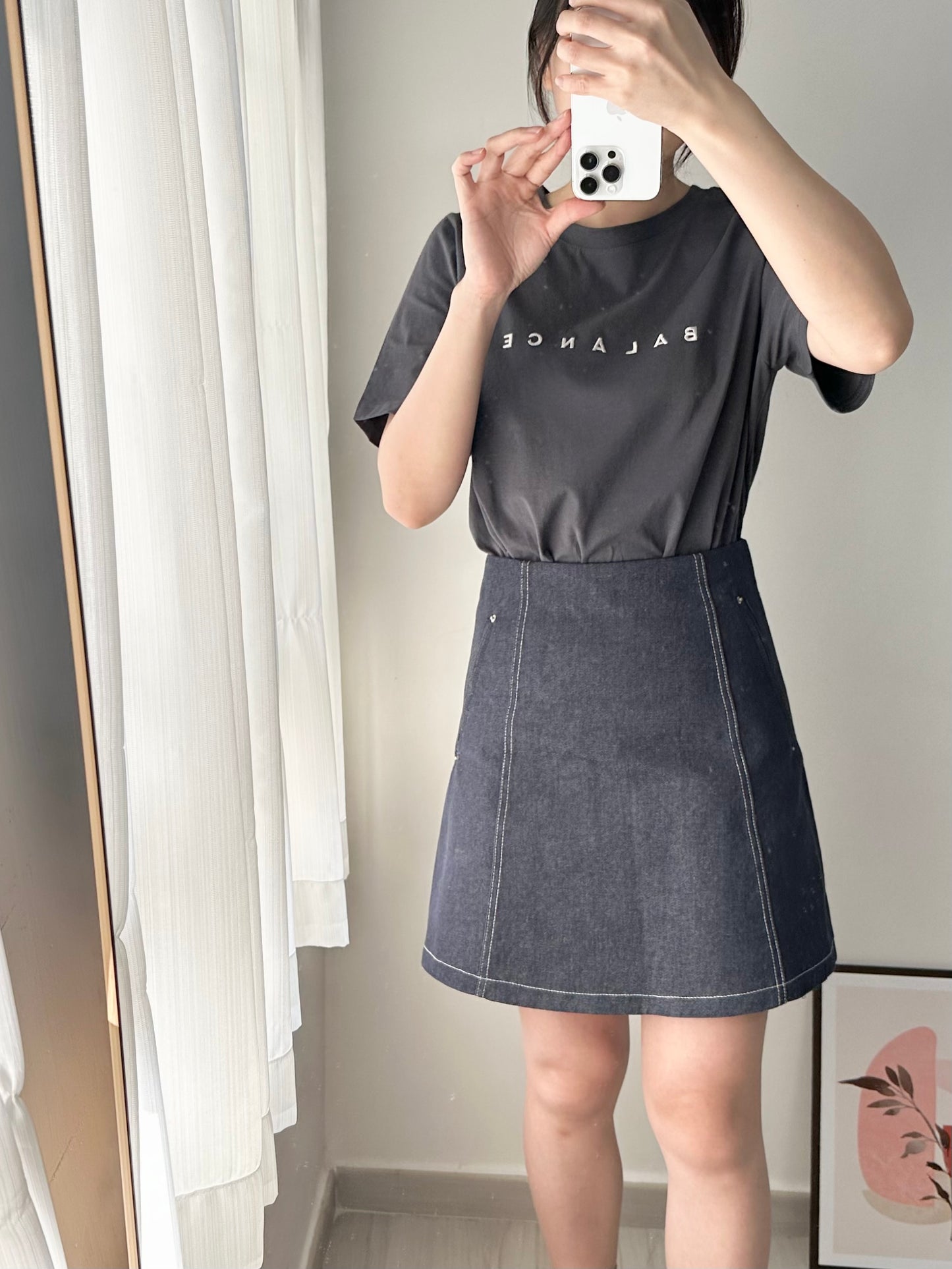 明線A Line牛仔裙