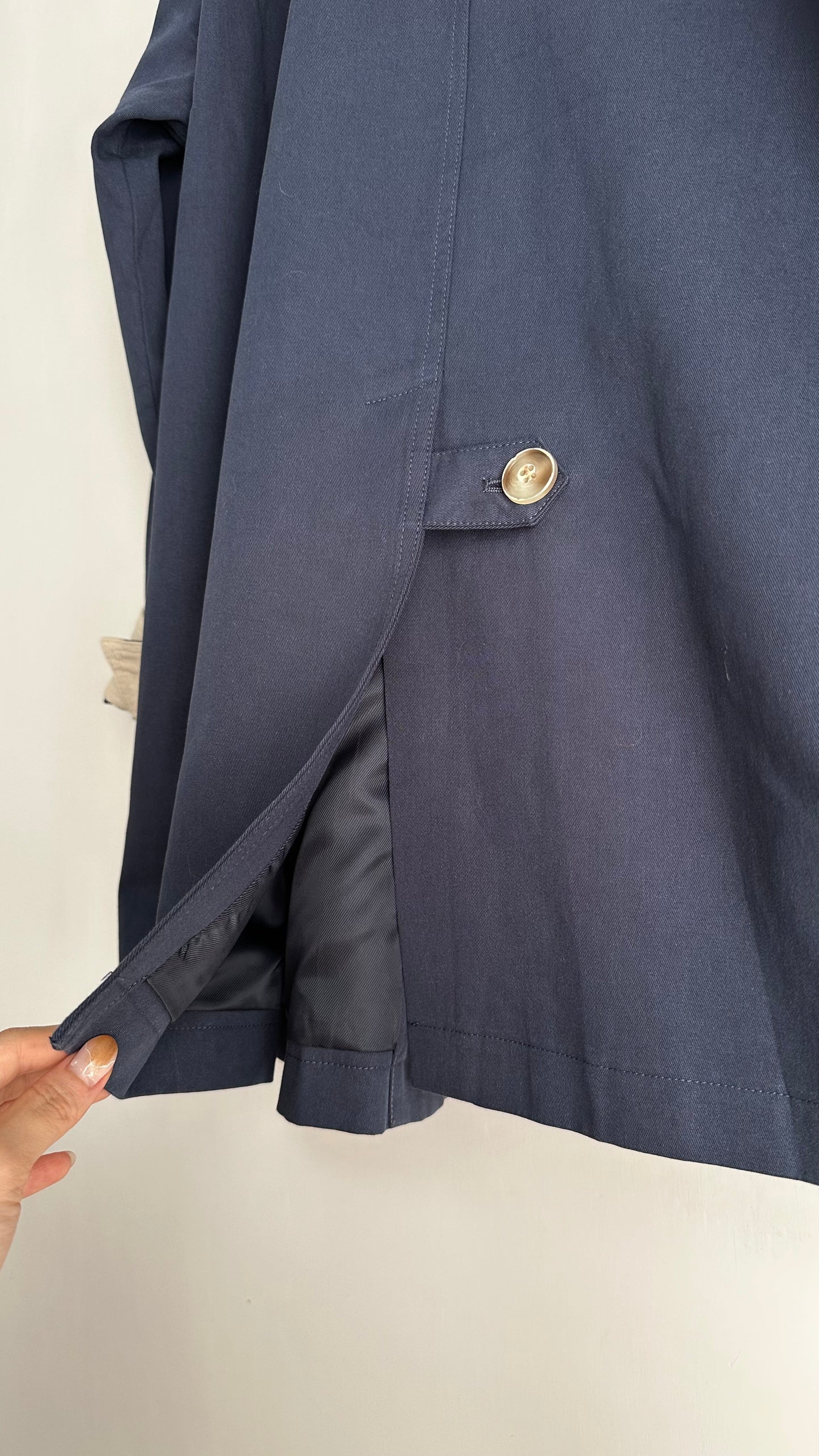 <推推推！> 極美拼色Trench Coat