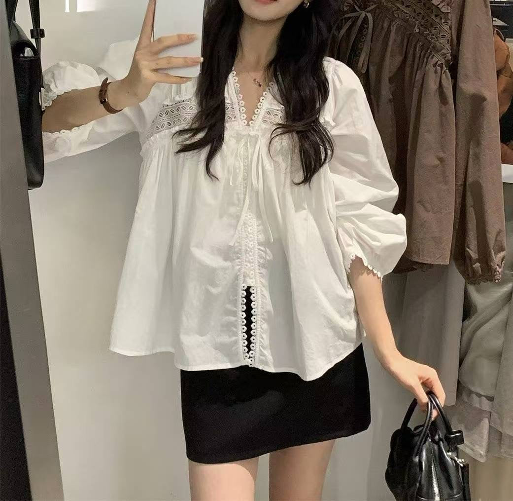 法式通花Blouse