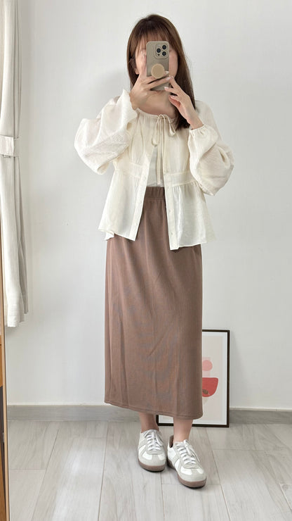 高級絲光綁帶上衣