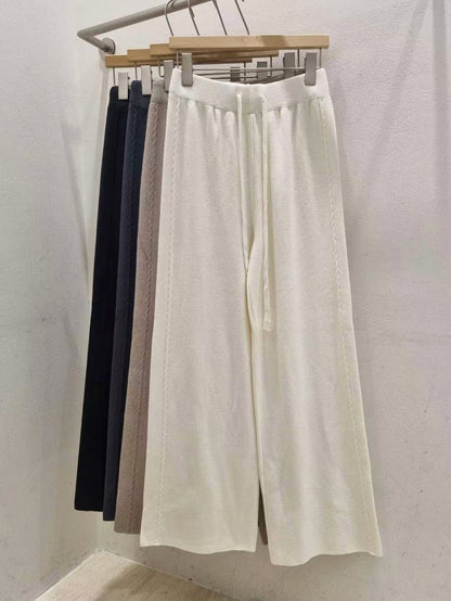 <睡褲級舒適>麻花針織褲