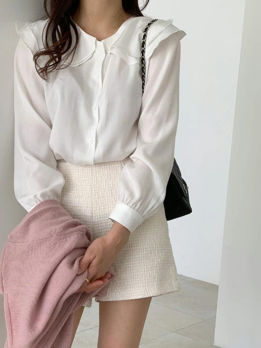 交織暗格紋短褲