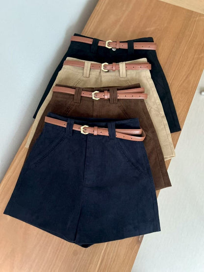 <神褲推介>連Belt燈芯絨短褲