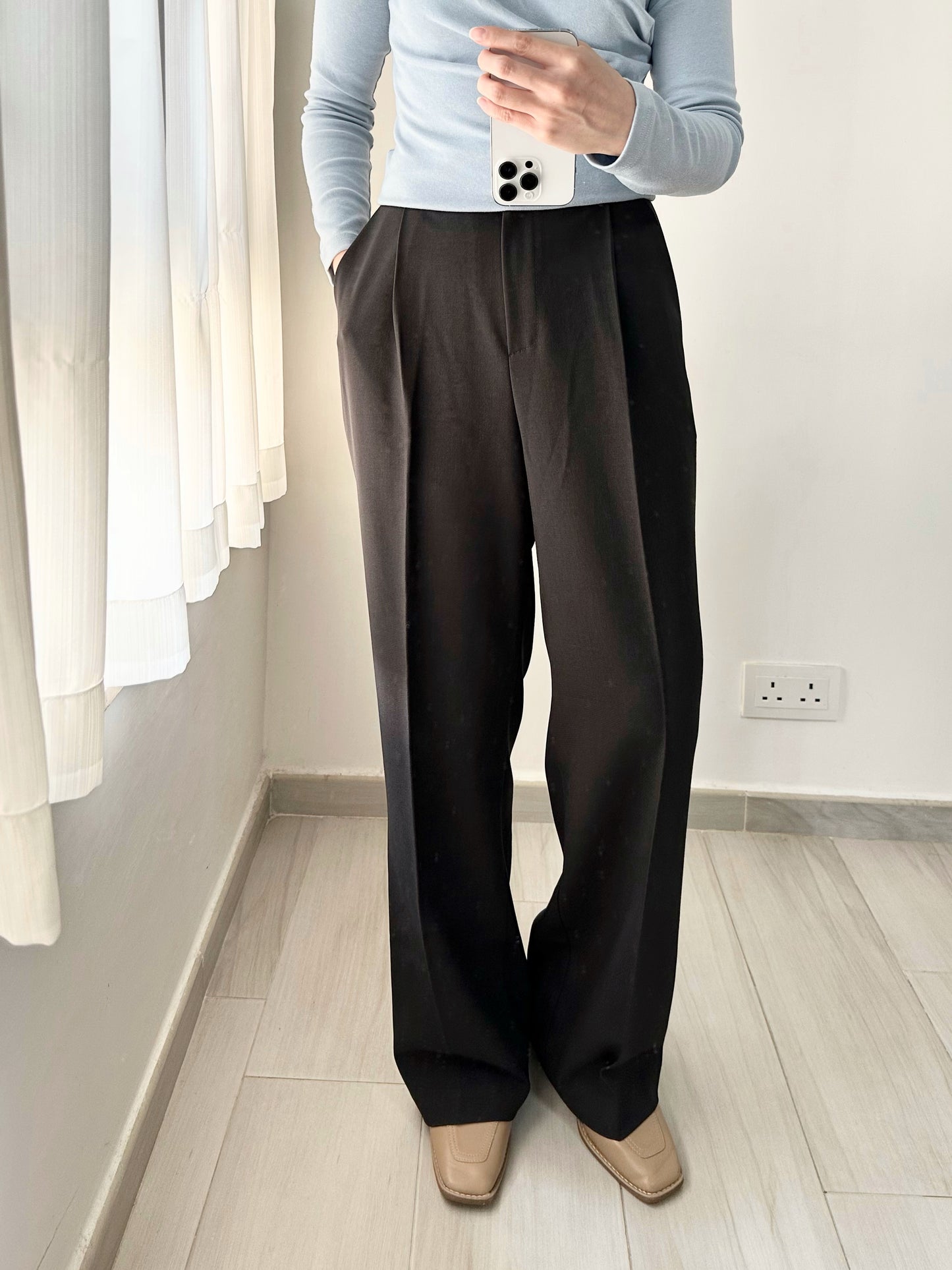 垂感西裝闊褲