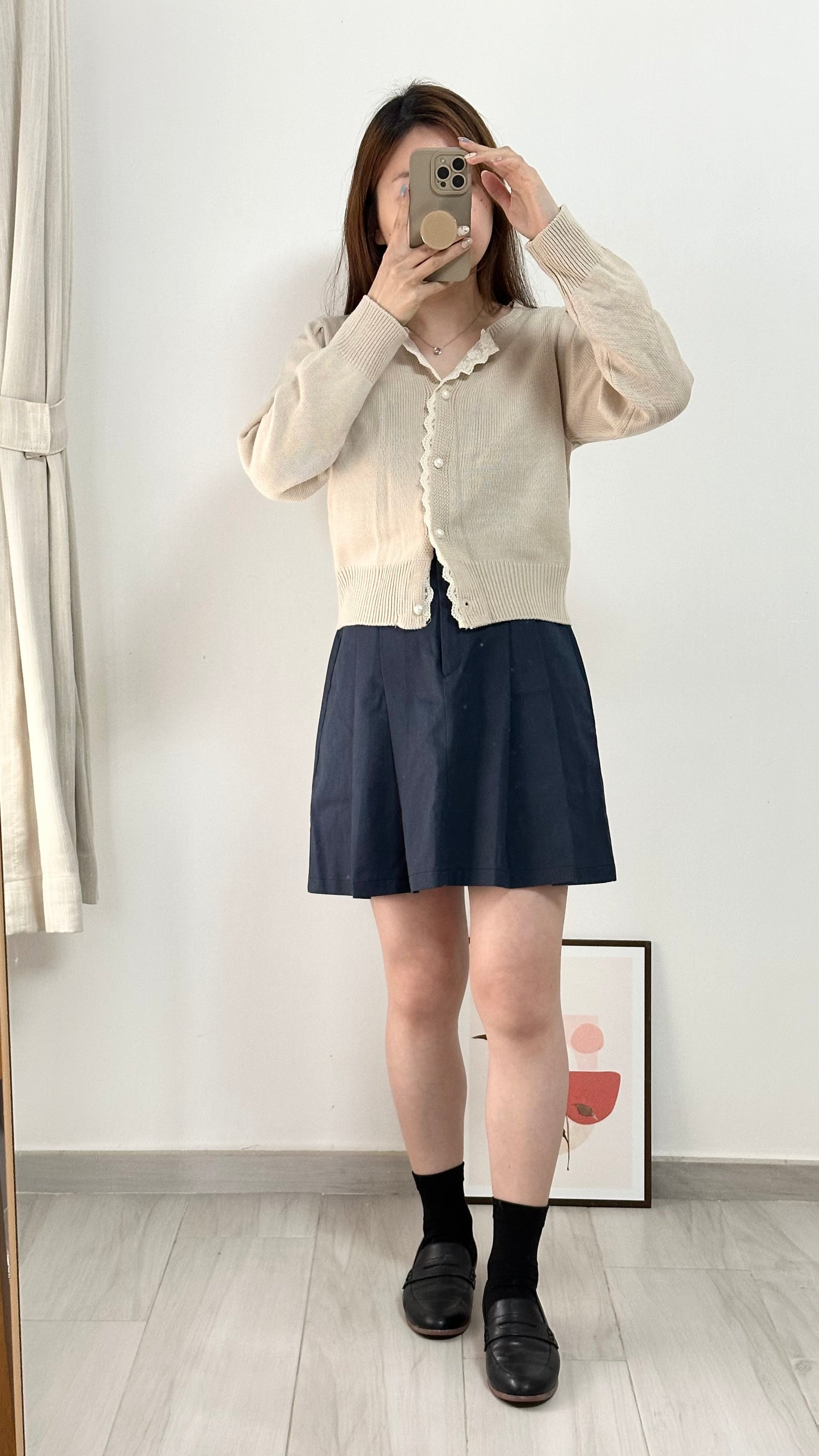 Lace邊針織Cardigan