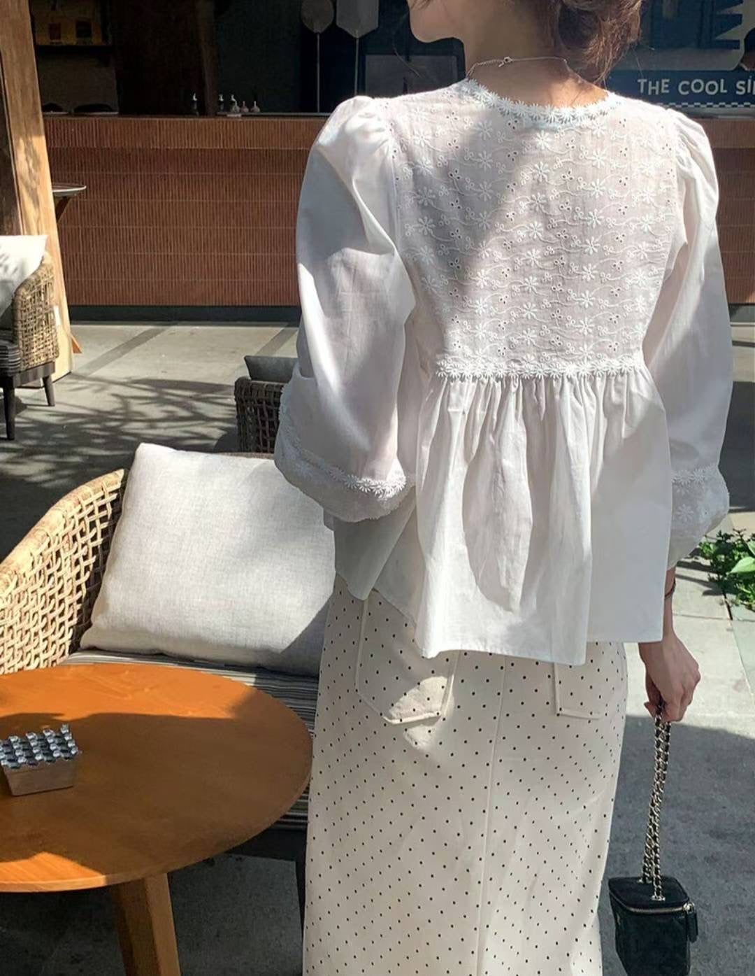 通花花邊Blouse