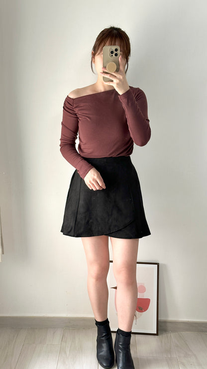 Suede Tulip Skirt