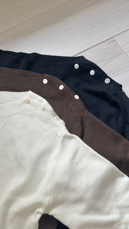 【三著】船領鈕扣上衣