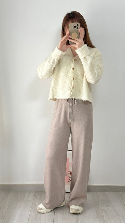 <睡褲級舒適>麻花針織褲