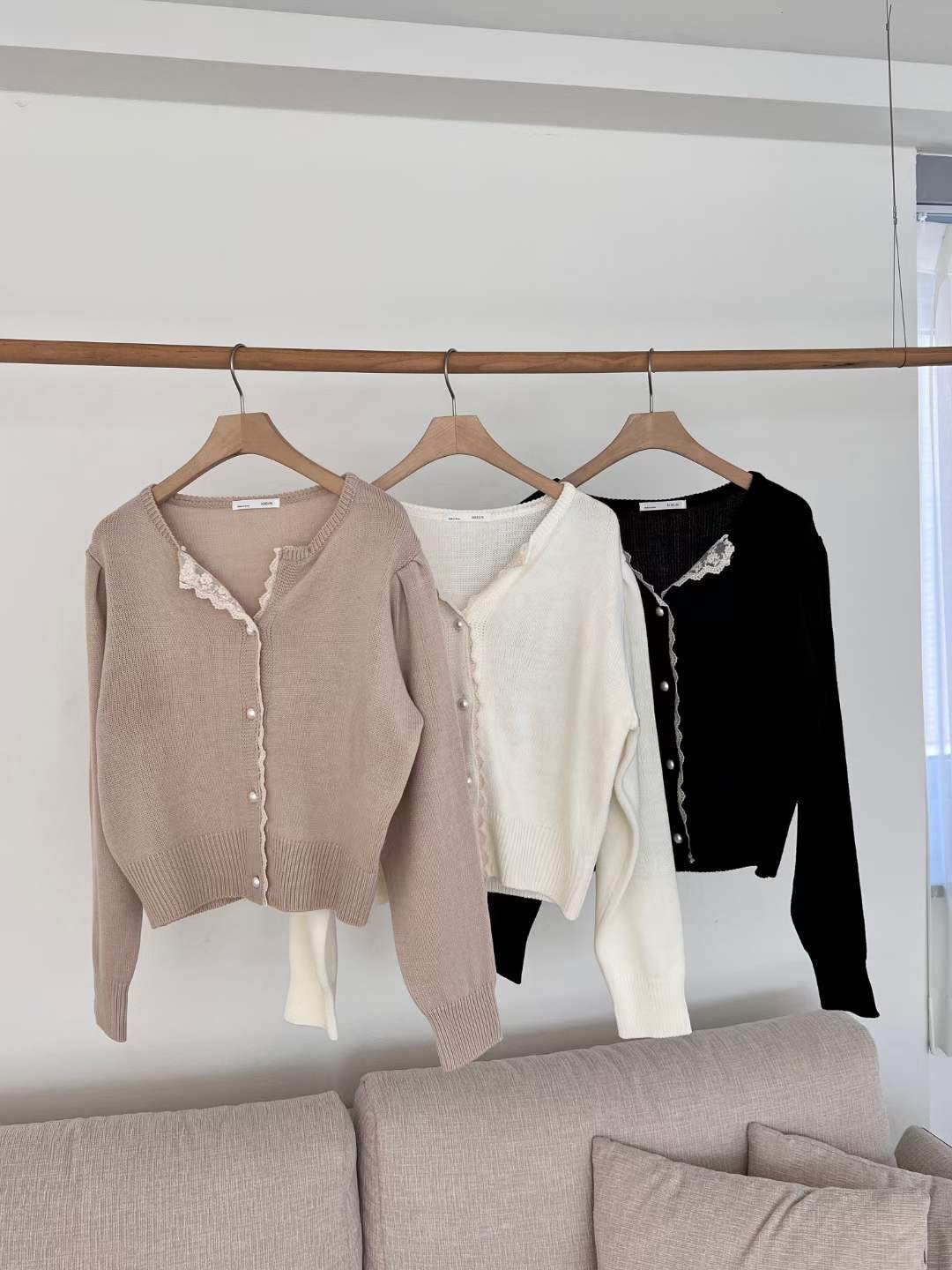 Lace邊針織Cardigan