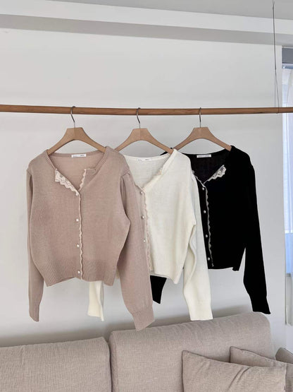 Lace邊針織Cardigan