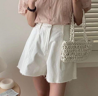 A Line不修邊牛仔褲