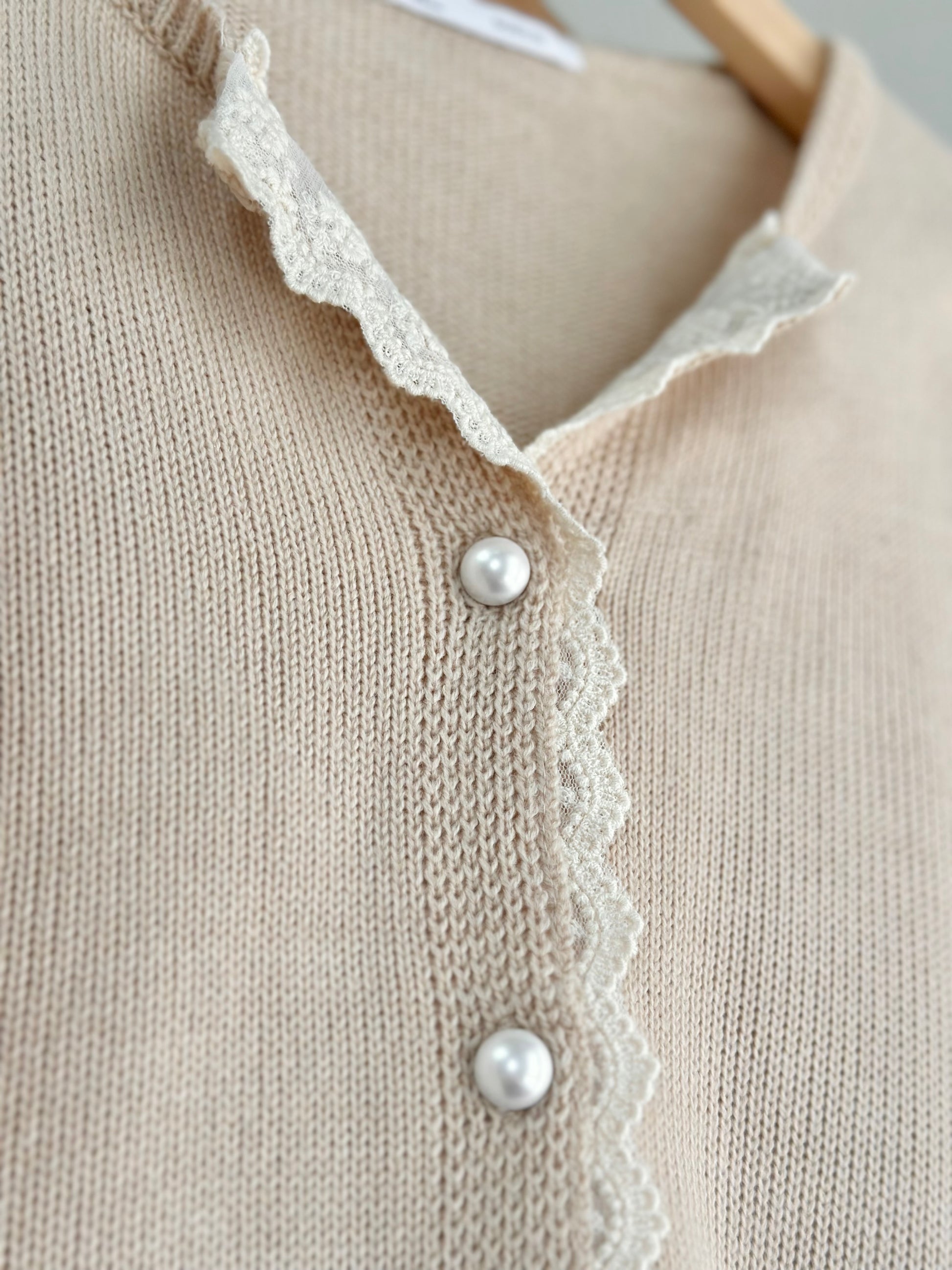 Lace邊針織Cardigan