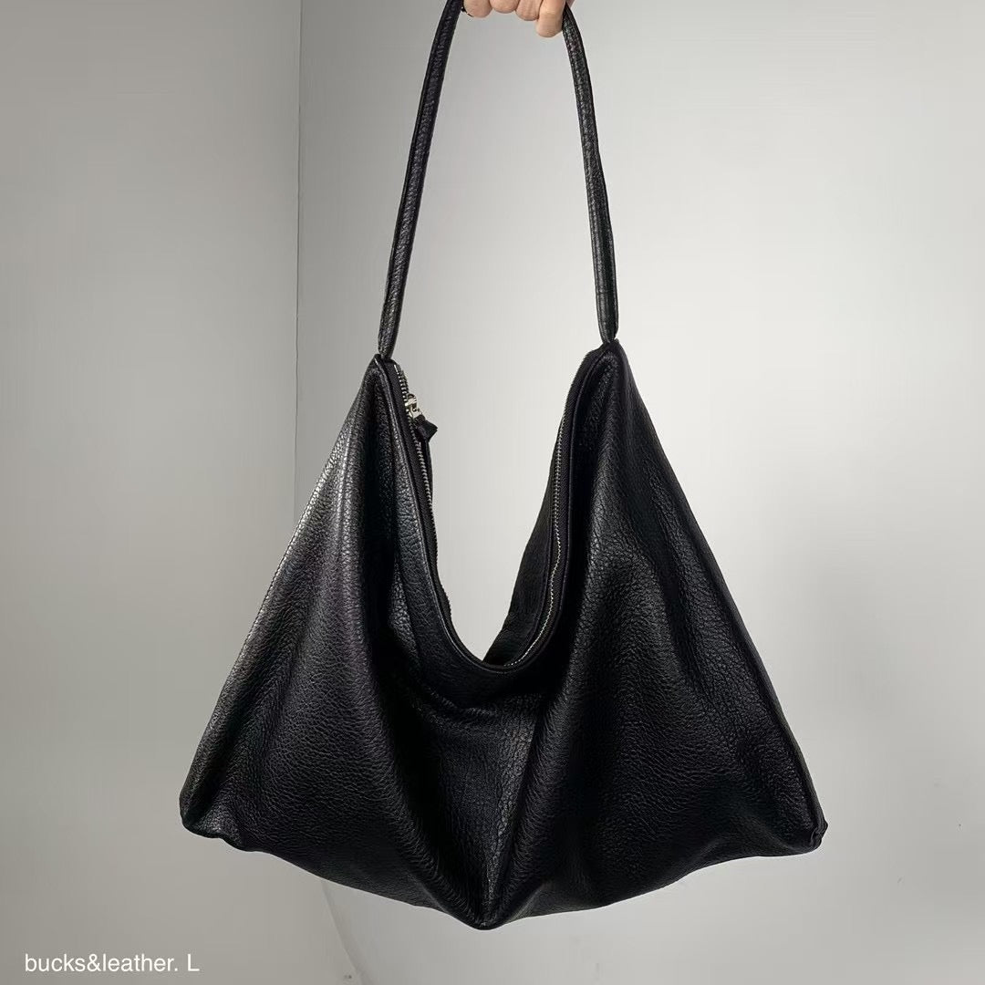 Bucks&Leather #167 慵懶垂墜Shoulder Bag (L)