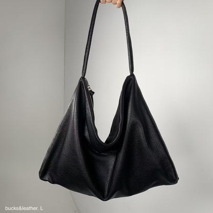 Bucks&Leather #167 慵懶垂墜Shoulder Bag (L)