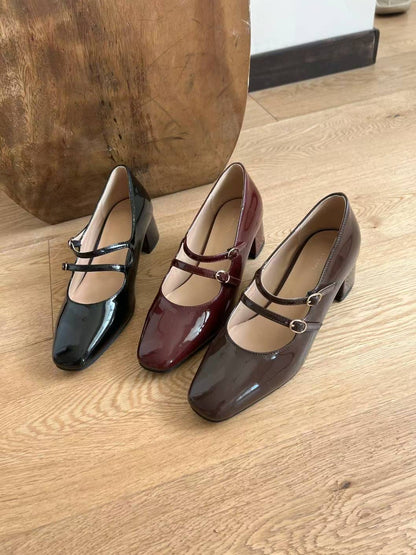 復古雙線Mary Jane