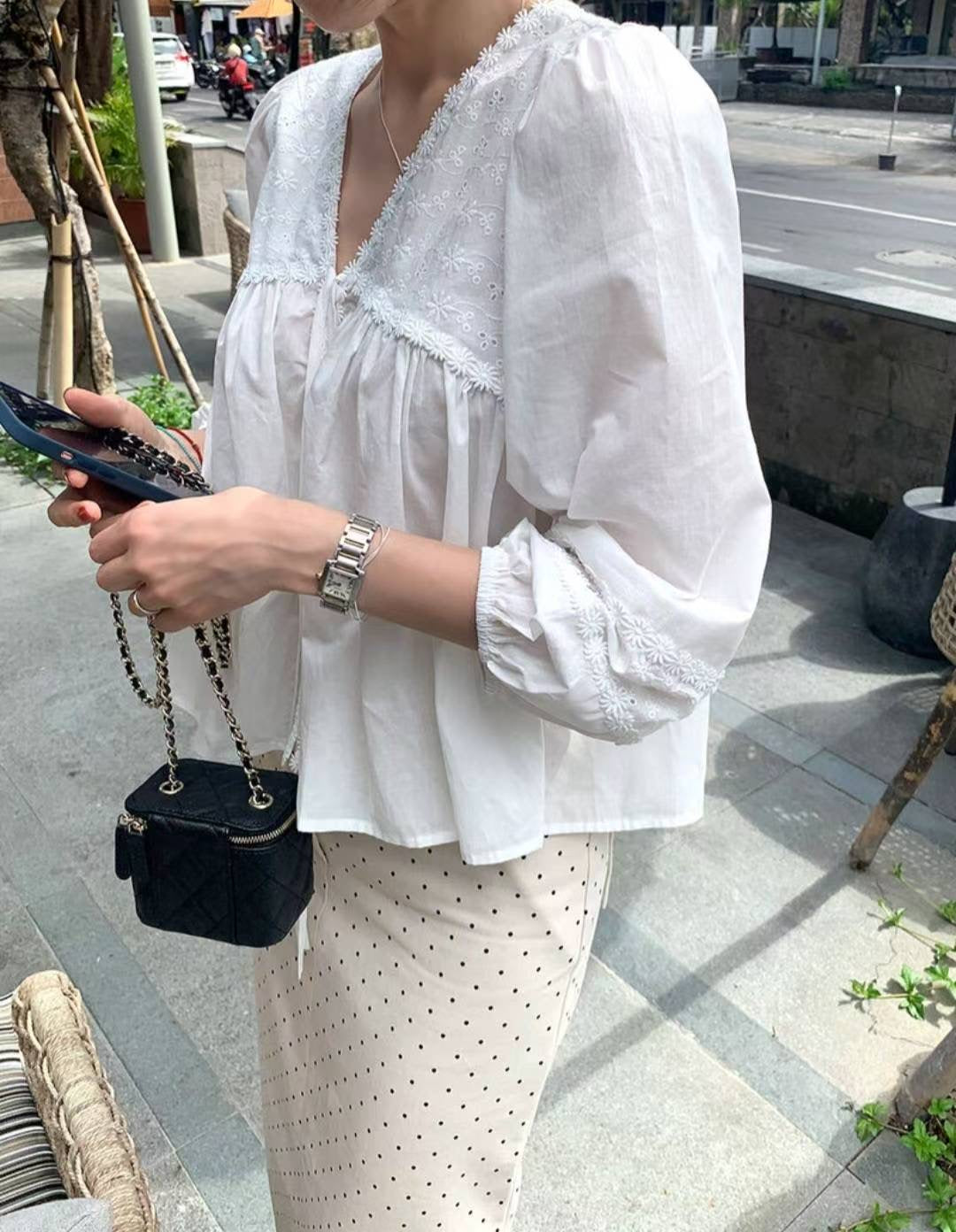 通花花邊Blouse