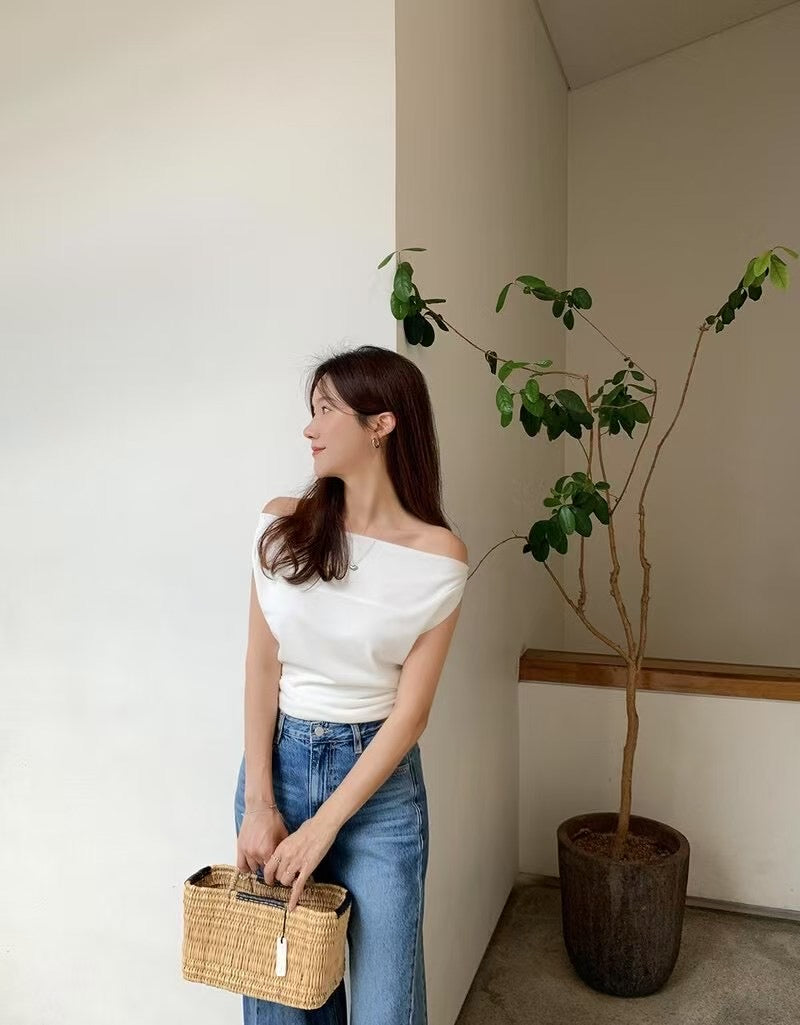 抓皺大領兩著上衣