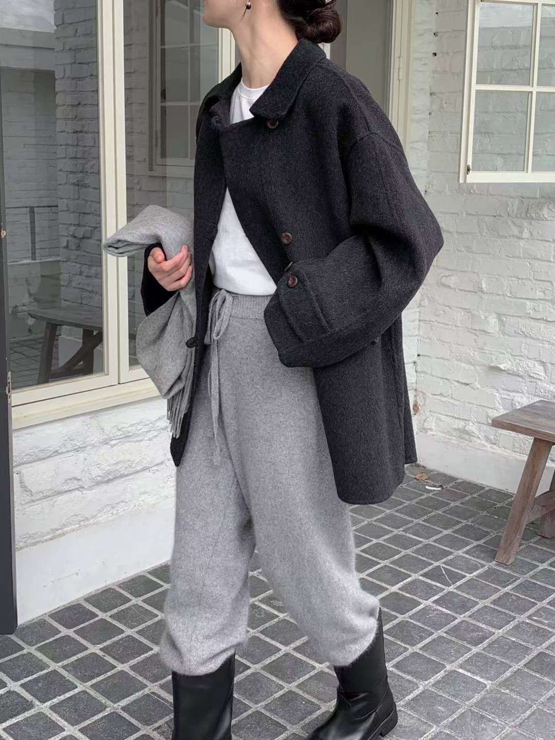 中長80%羊毛大褸