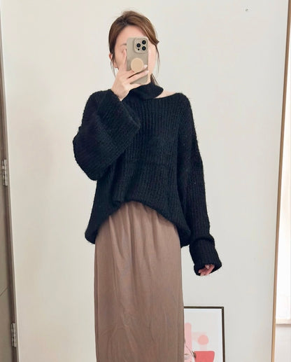 露鎖骨毛毛冷衫