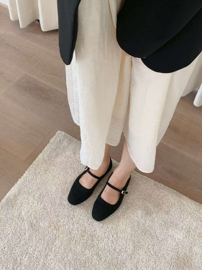 秋冬麂皮Mary Jane