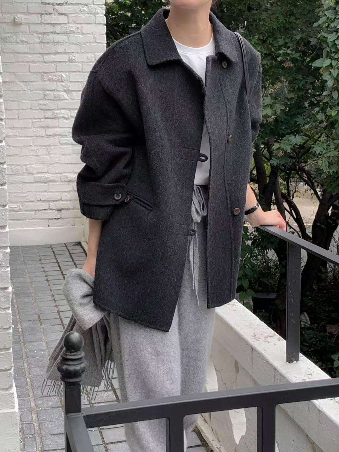 中長80%羊毛大褸