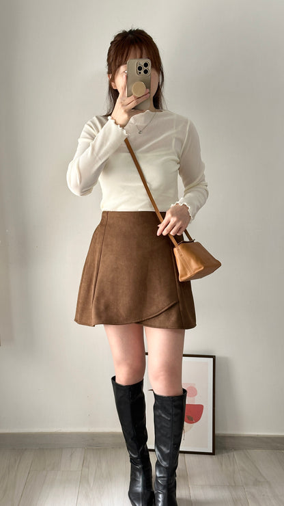 Suede Tulip Skirt