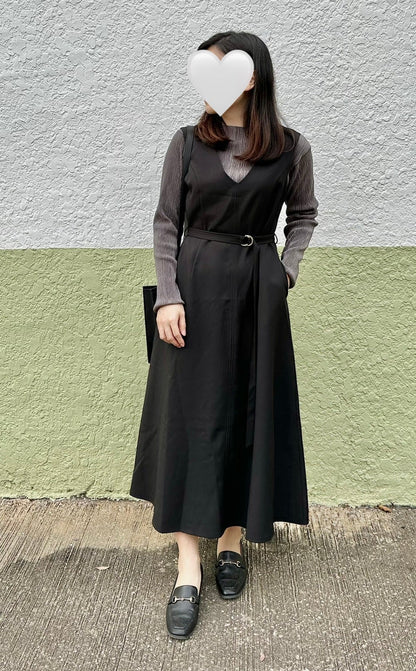 V領背心連身裙