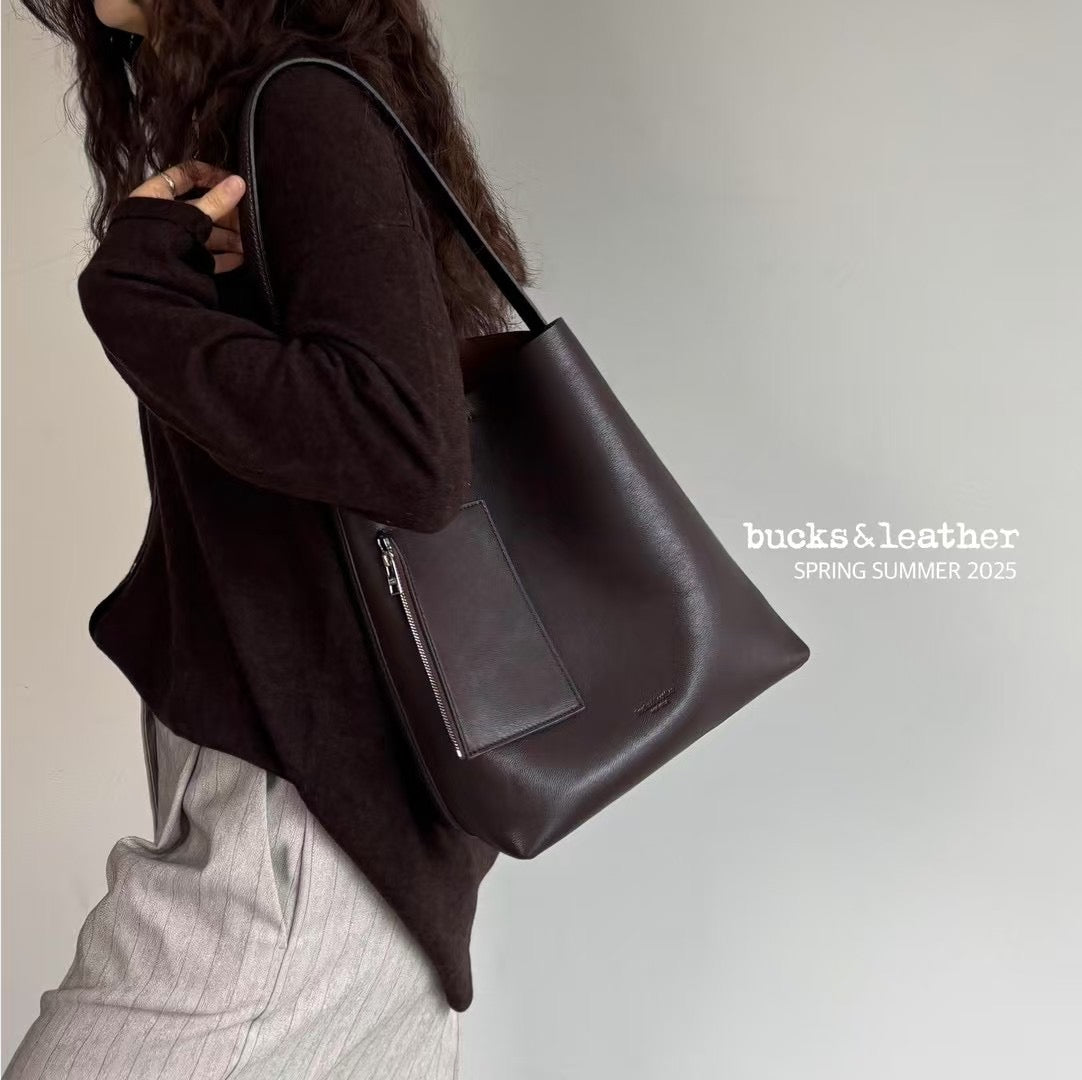 Bucks&Leather 簡約水桶袋