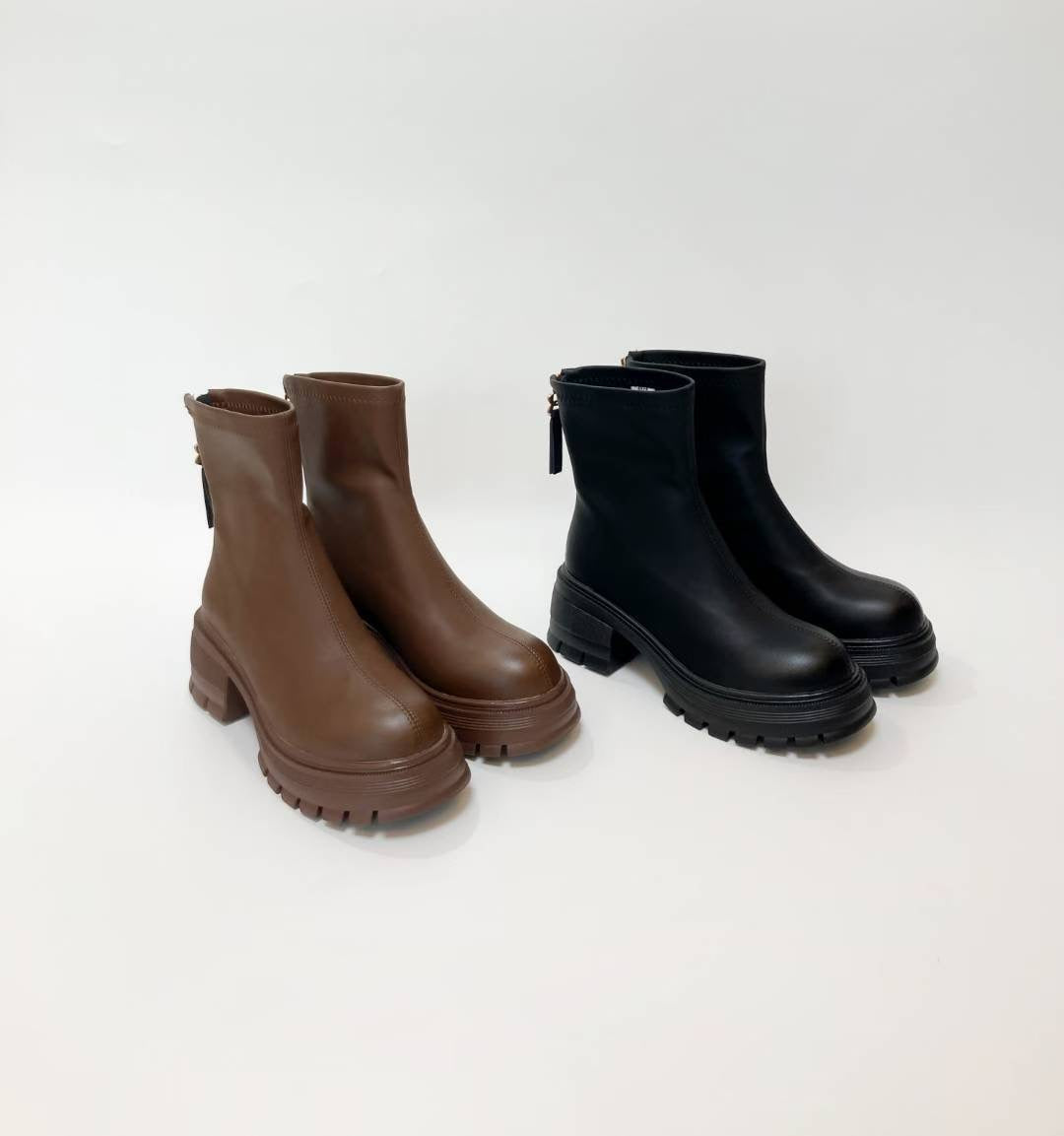厚底中線短Boot