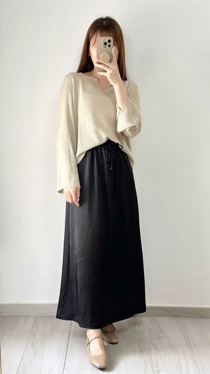 慵懶小V領針織衫