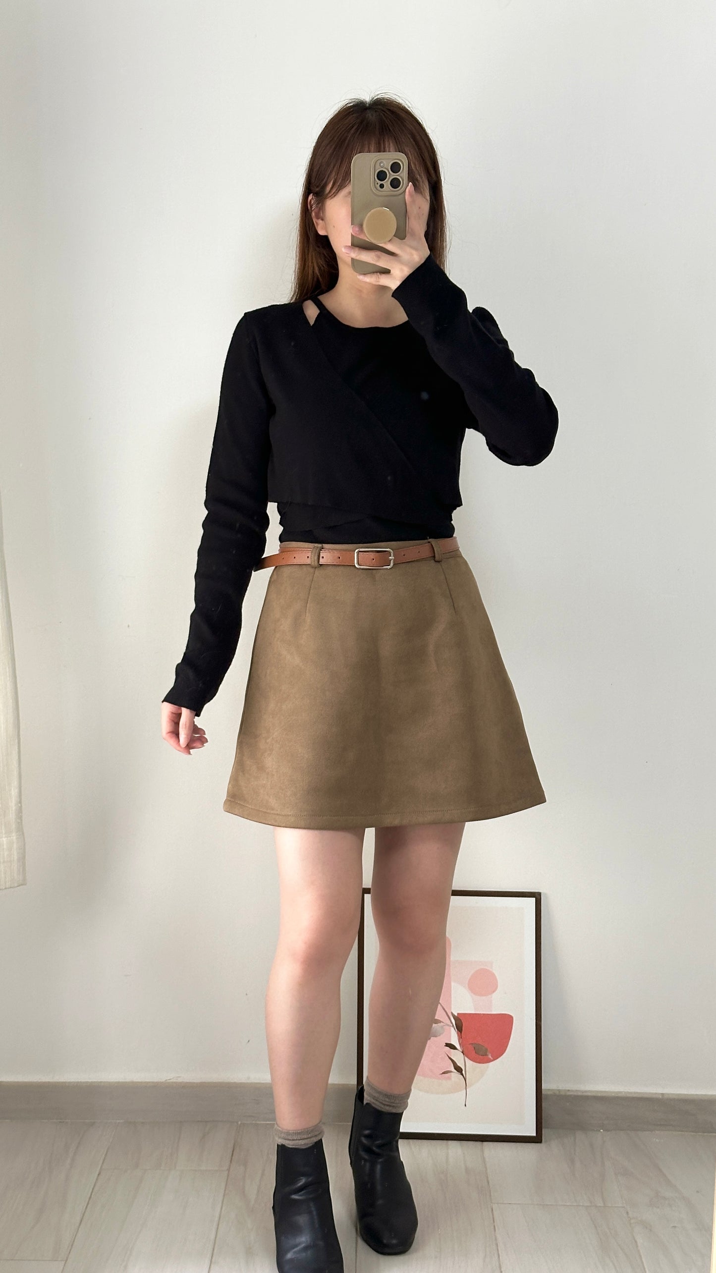 【只售現貨】交疊綁帶上衣